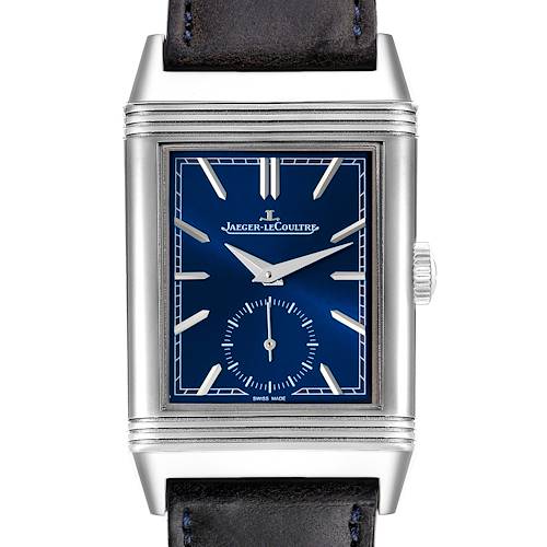 Photo of Jaeger LeCoultre Reverso Tribute Steel Mens Watch 214.8.62 Q3978480 Box Papers