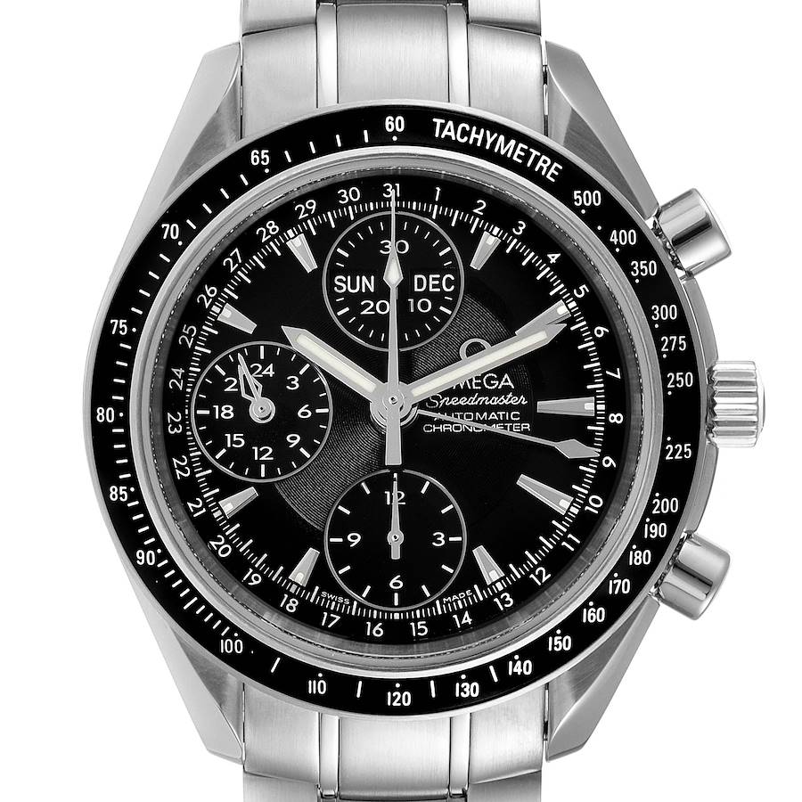 Omega Speedmaster Day-Date 40 Chronograph Watch Watch 3220.50.00 Box Card SwissWatchExpo