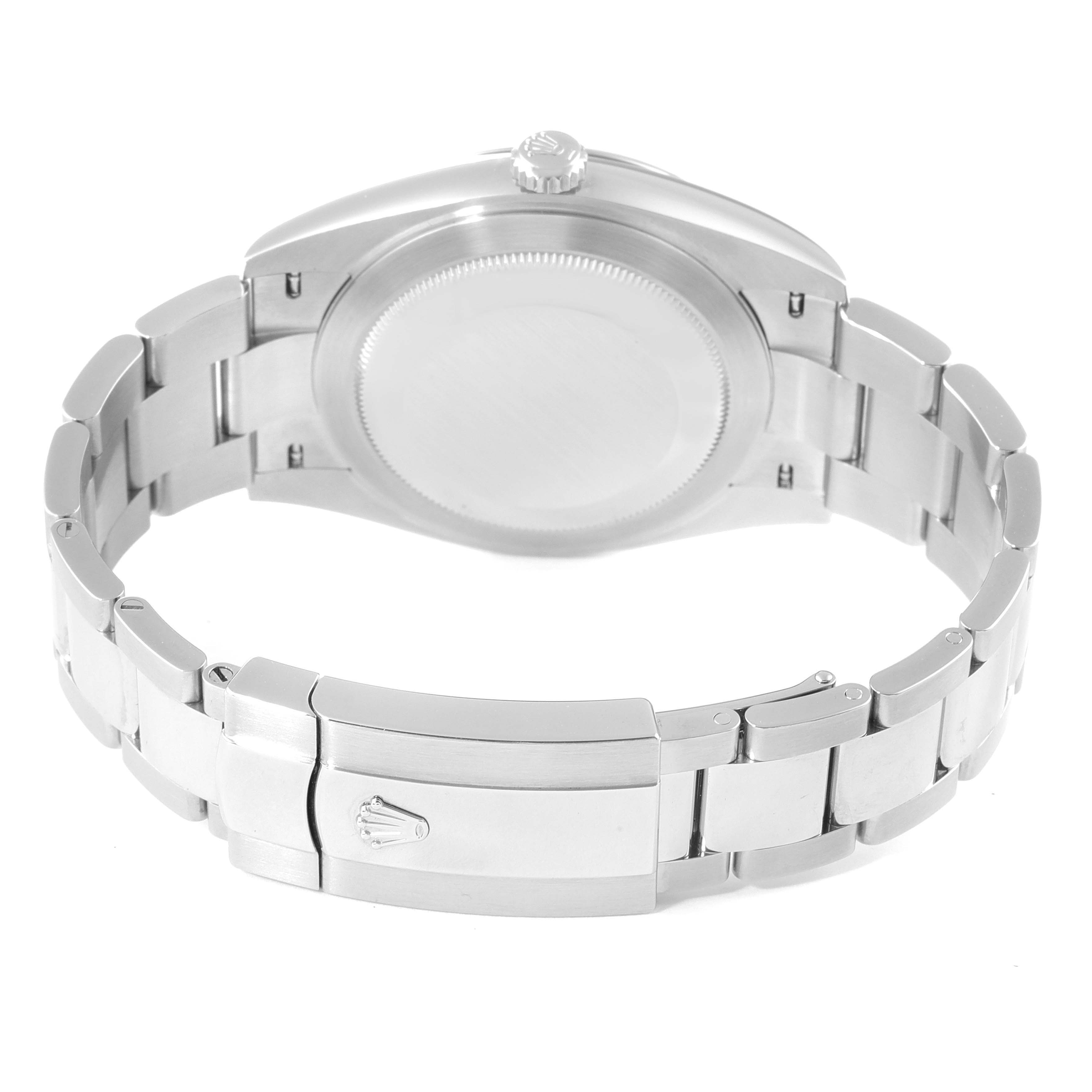 This image shows the back and bracelet clasp of the Rolex Datejust 41 126334 Men's Stainless Steel Blue Dial 126334 Men's Stainless Steel Blue Dial model.