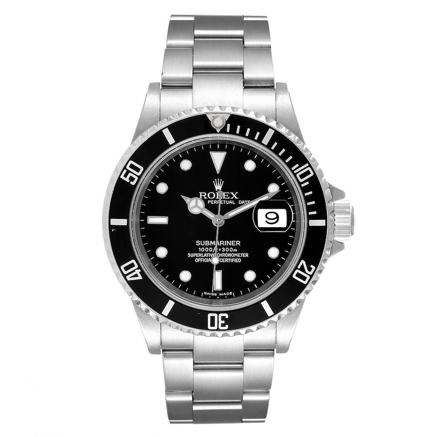 rolex submariner black and silver