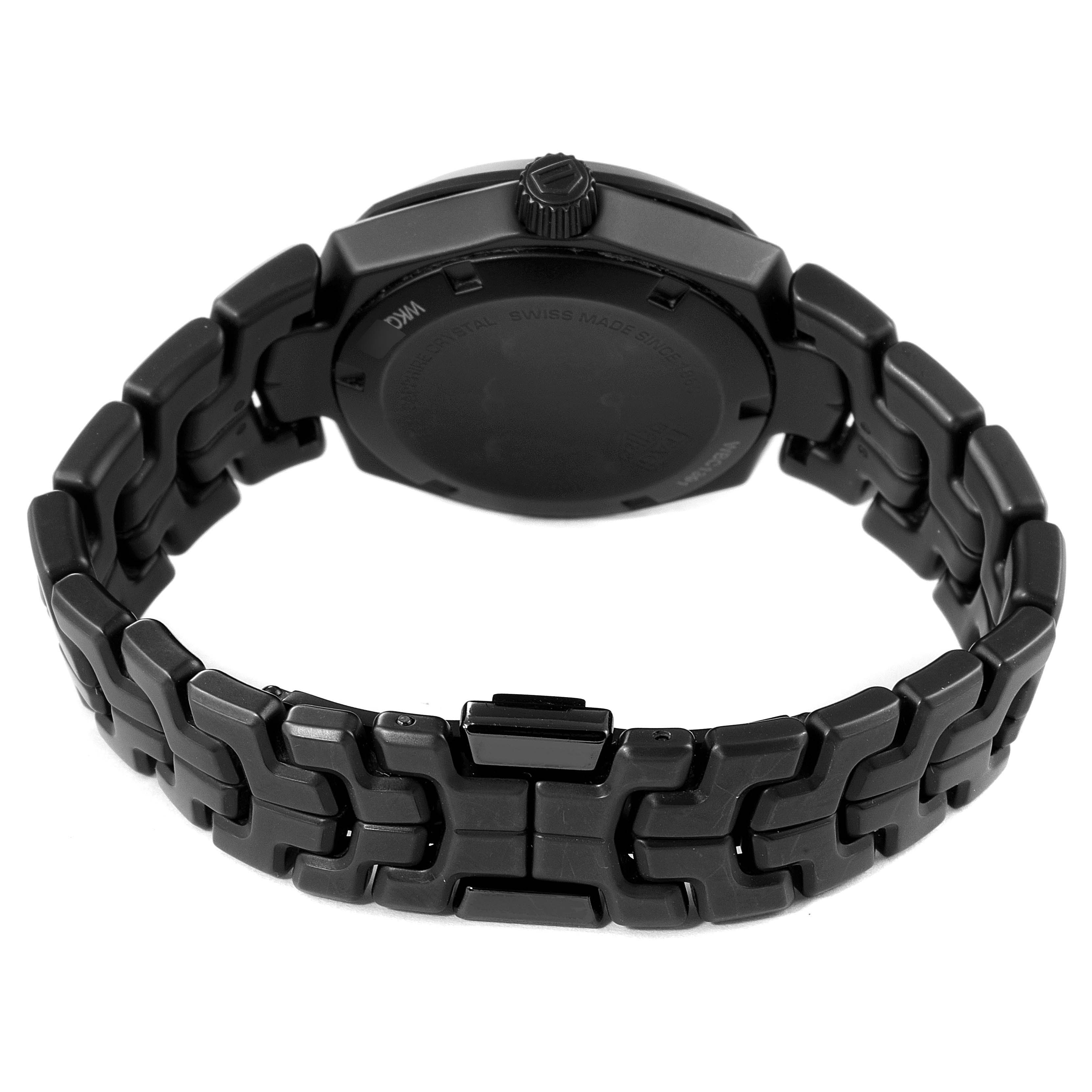 The image displays the back case and bracelet of a Tag Heuer Link WBC1391.BH0745 Women's Ceramic Mother of Pearl Dial WBC1391.BH0745 Women's Ceramic Mother of Pearl Dial model watch, viewed from the rear.