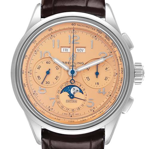 Photo of Breitling Premier B25 Datora 42 Steel Mens Watch AB2510 Box Card