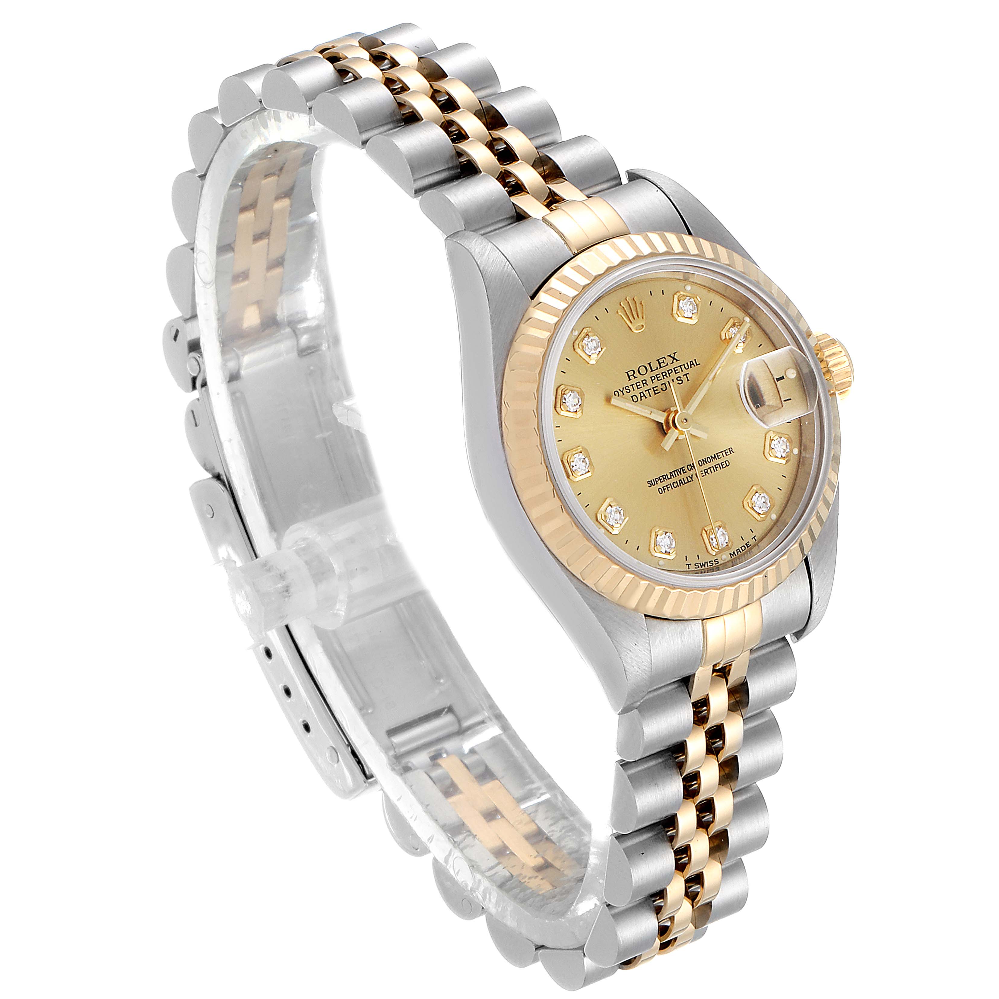 〇純正 ROLEX 2駒 69173 DATEJUST YG×SS FZ8608 ROLEX | DATEJUST, REFERENCE 69173, A YELLOW GOLD AND