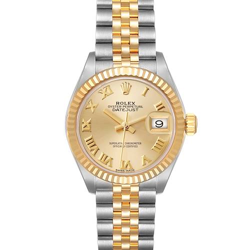 Photo of Rolex Datejust Steel Yellow Gold Champagne Dial Ladies Watch 279173 Box Papers