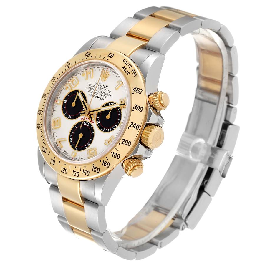 Rolex Daytona Panda Dial Steel Yellow Gold Mens Watch 116523 Box Card Swisswatchexpo