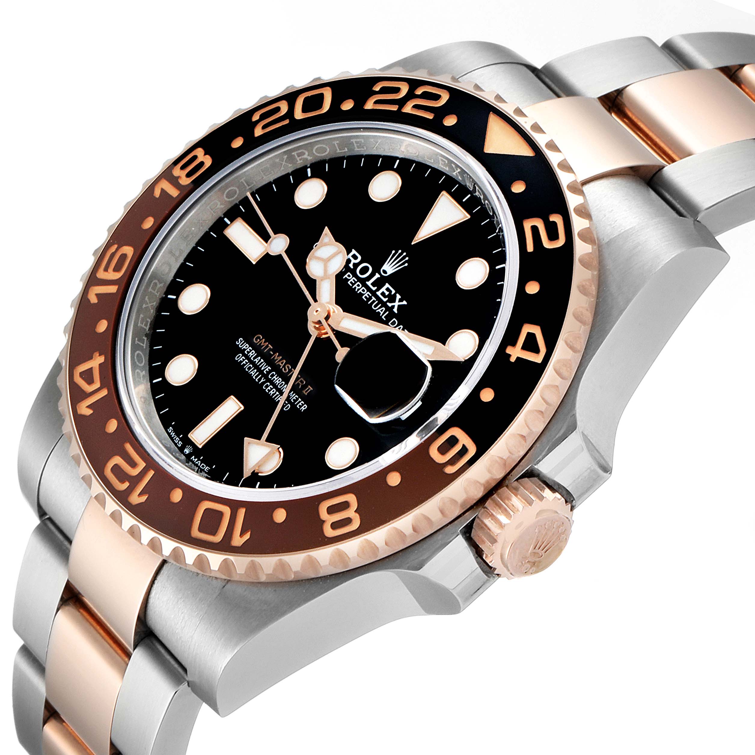 Rolex GMT Master II Steel Everose Gold Mens Watch 126711 Box Papers ...