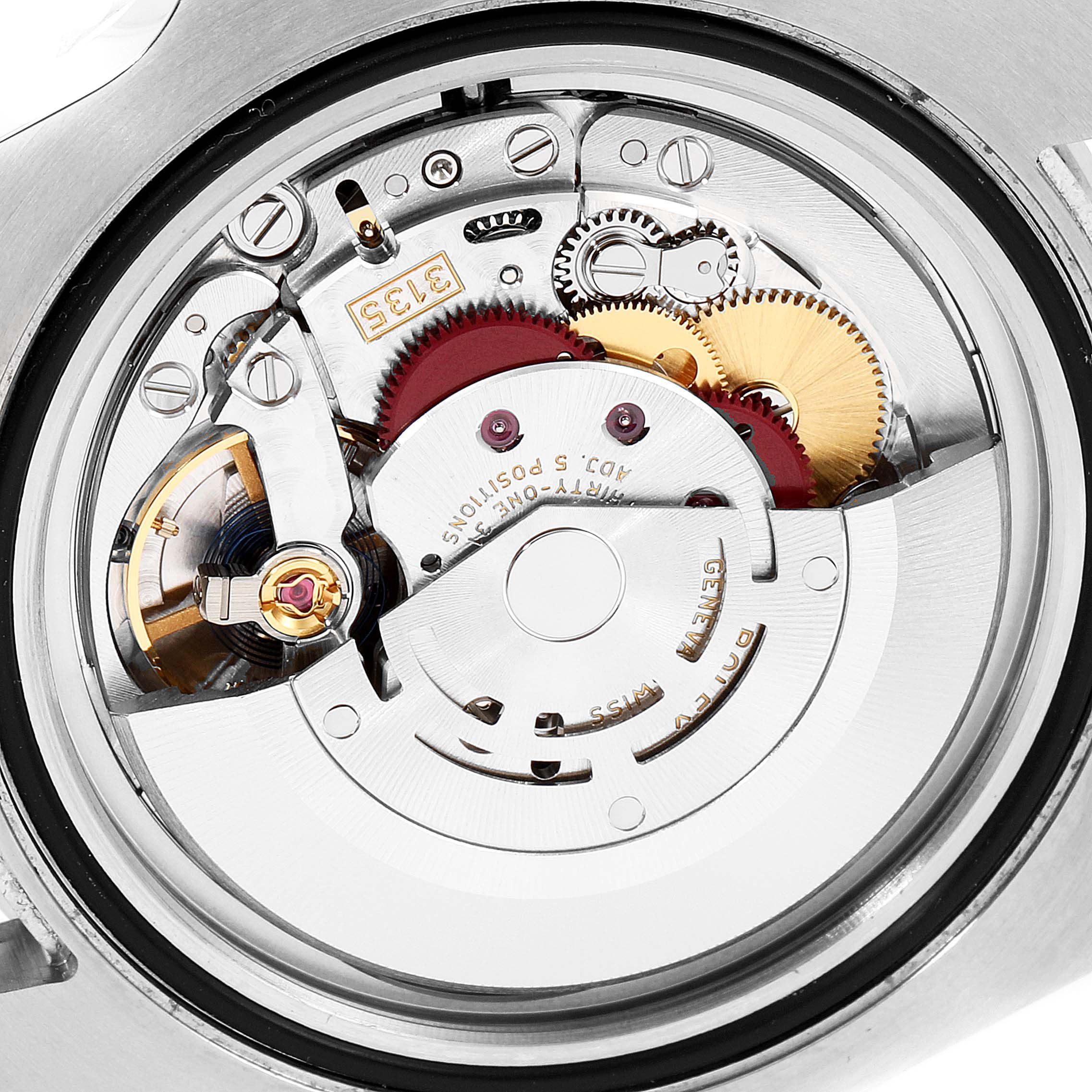 The image shows the internal movement and mechanical parts of a Rolex Submariner 116610 Men's Stainless Steel Black Dial 116610 Men's Stainless Steel Black Dial watch from a back view angle.