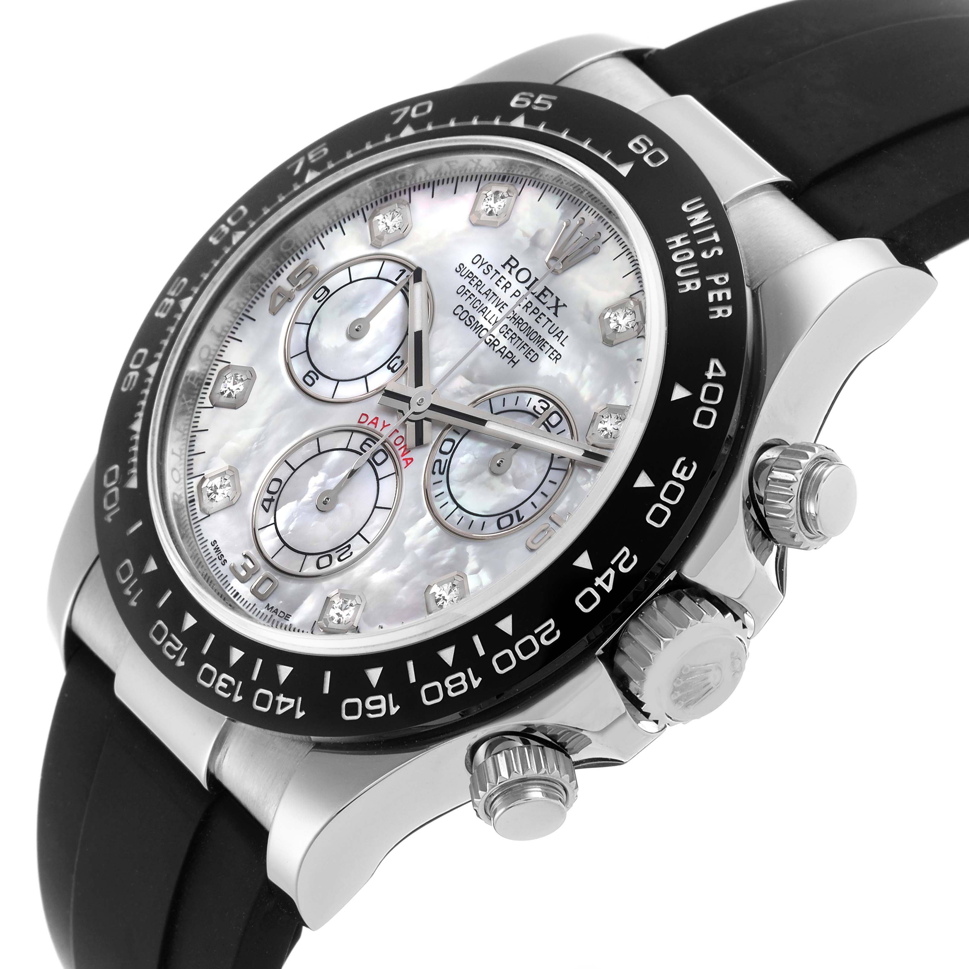 Rolex Daytona White Gold 116519LN | Stock 66298 | SwissWatchExpo