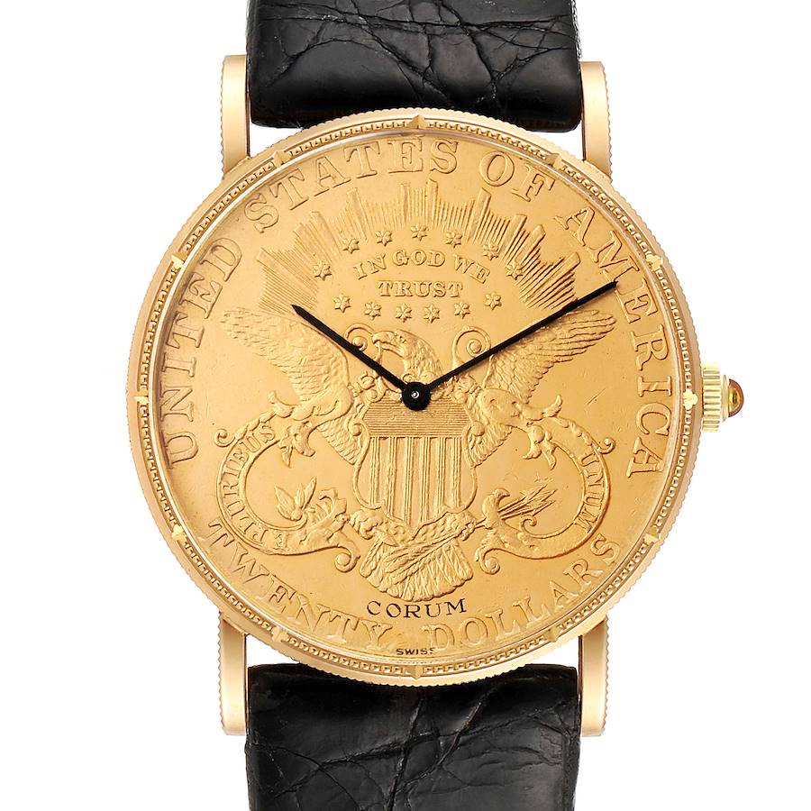 Corum 20 Dollars Double Eagle Yellow Gold Coin Year 1878 Mens Watch SwissWatchExpo
