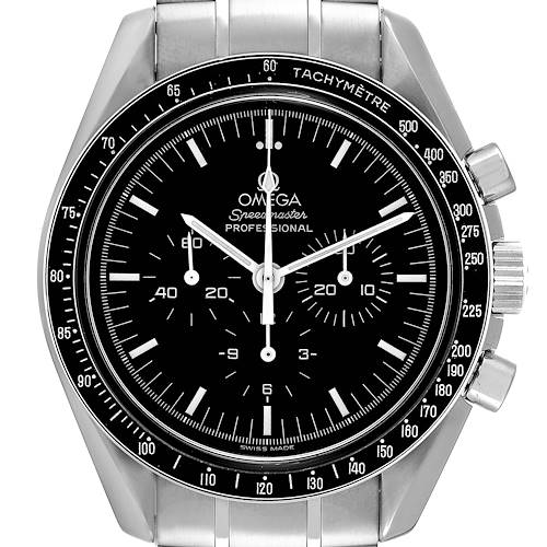 Photo of Omega Speedmaster MoonWatch Chronograph Black Dial Mens Watch 3570.50.00 Card