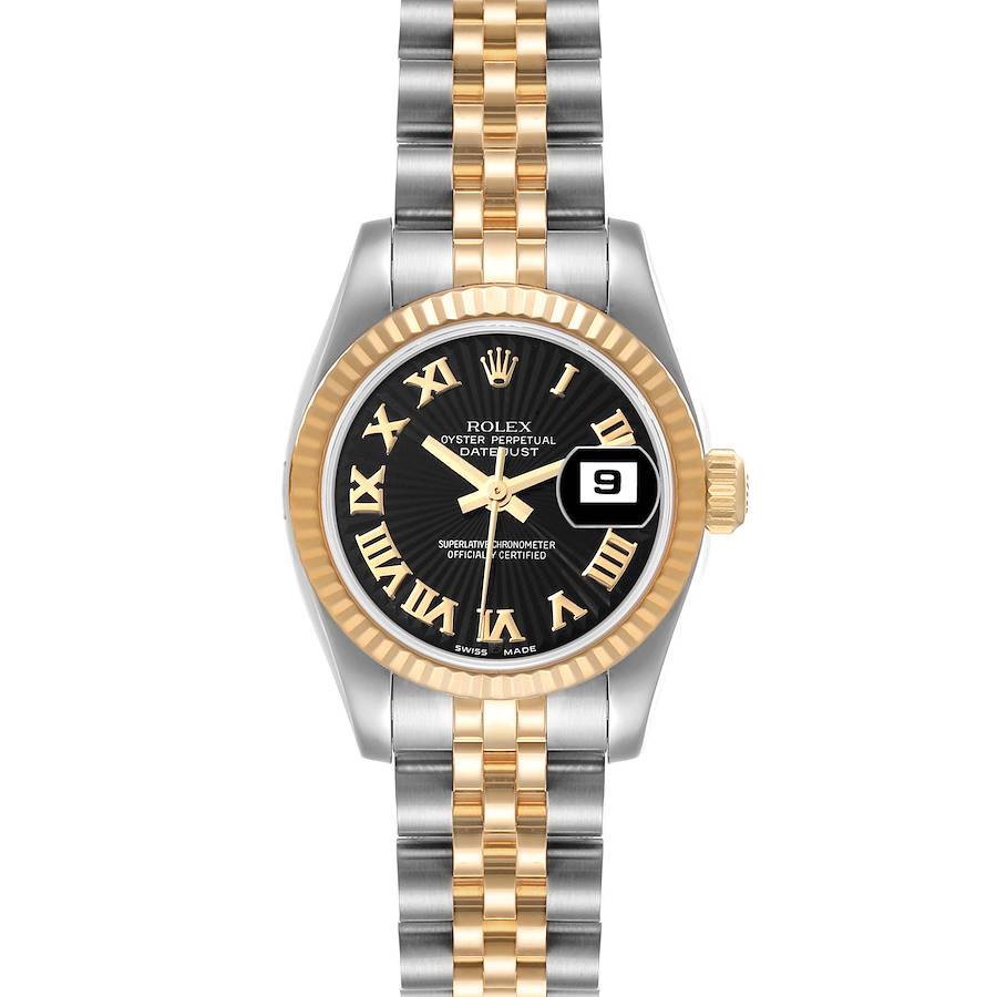 Rolex Datejust Steel Yellow Gold Sunbeam Dial Ladies Watch 179173 Box Card SwissWatchExpo