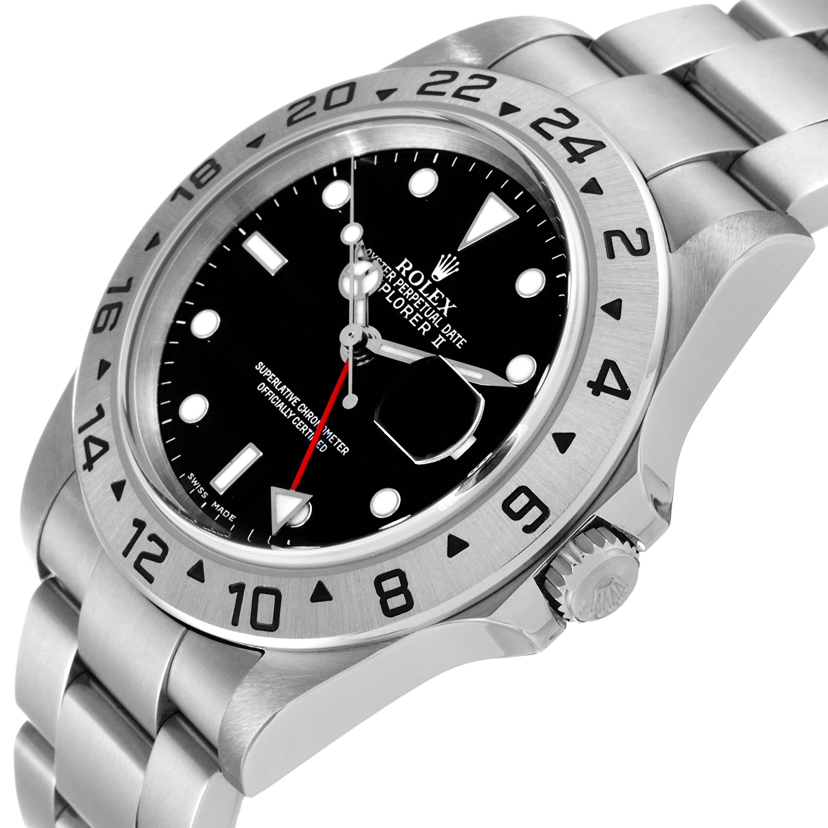 The image shows the front and side angles of a Rolex Explorer 16570 Men's Stainless Steel Black Dial 16570 Men's Stainless Steel Black Dial watch, highlighting its bezel, dial, bracelet, and crown.