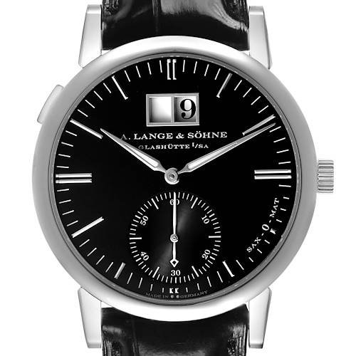 Photo of A. Lange and Sohne Langematik Big Date White Gold Mens Watch 308.027 Papers
