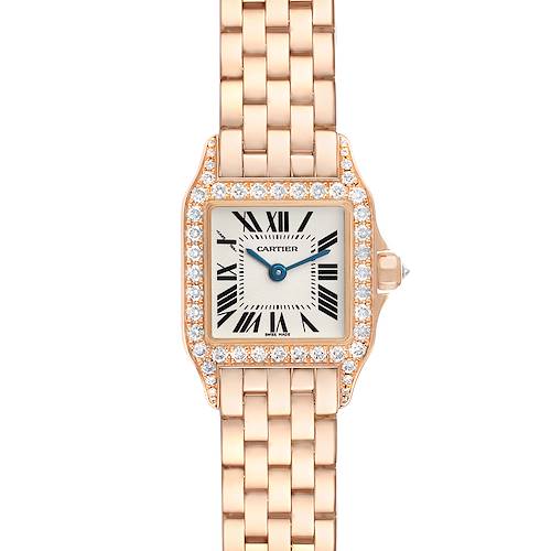 Photo of Cartier Santos Demoiselle Rose Gold Diamond Ladies Watch WF9011Z8