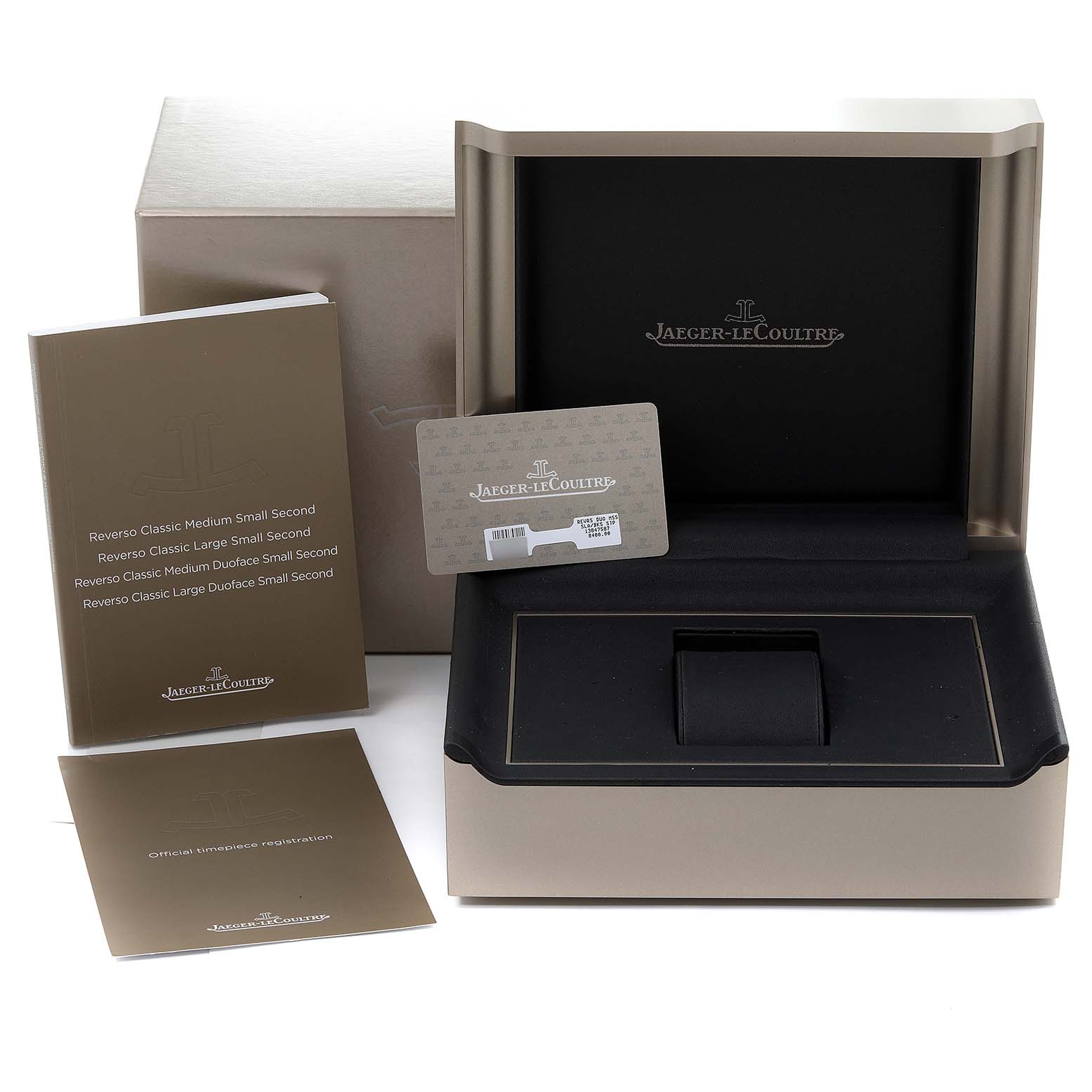 Jaeger LeCoultre Reverso Duo Day Night Watch 215.8.D4 Q3848420 Box Card ...