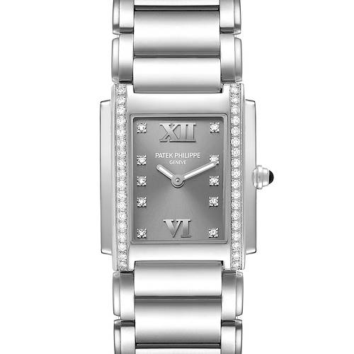 Photo of Patek Philippe Twenty-4 Steel Diamond Ladies Watch 4910 4910A Papers