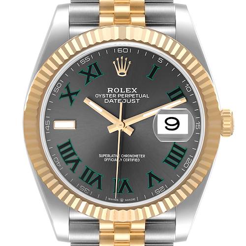 Photo of Rolex Datejust 41 Steel Yellow Gold Wimbledon Dial Mens Watch 126333 Unworn