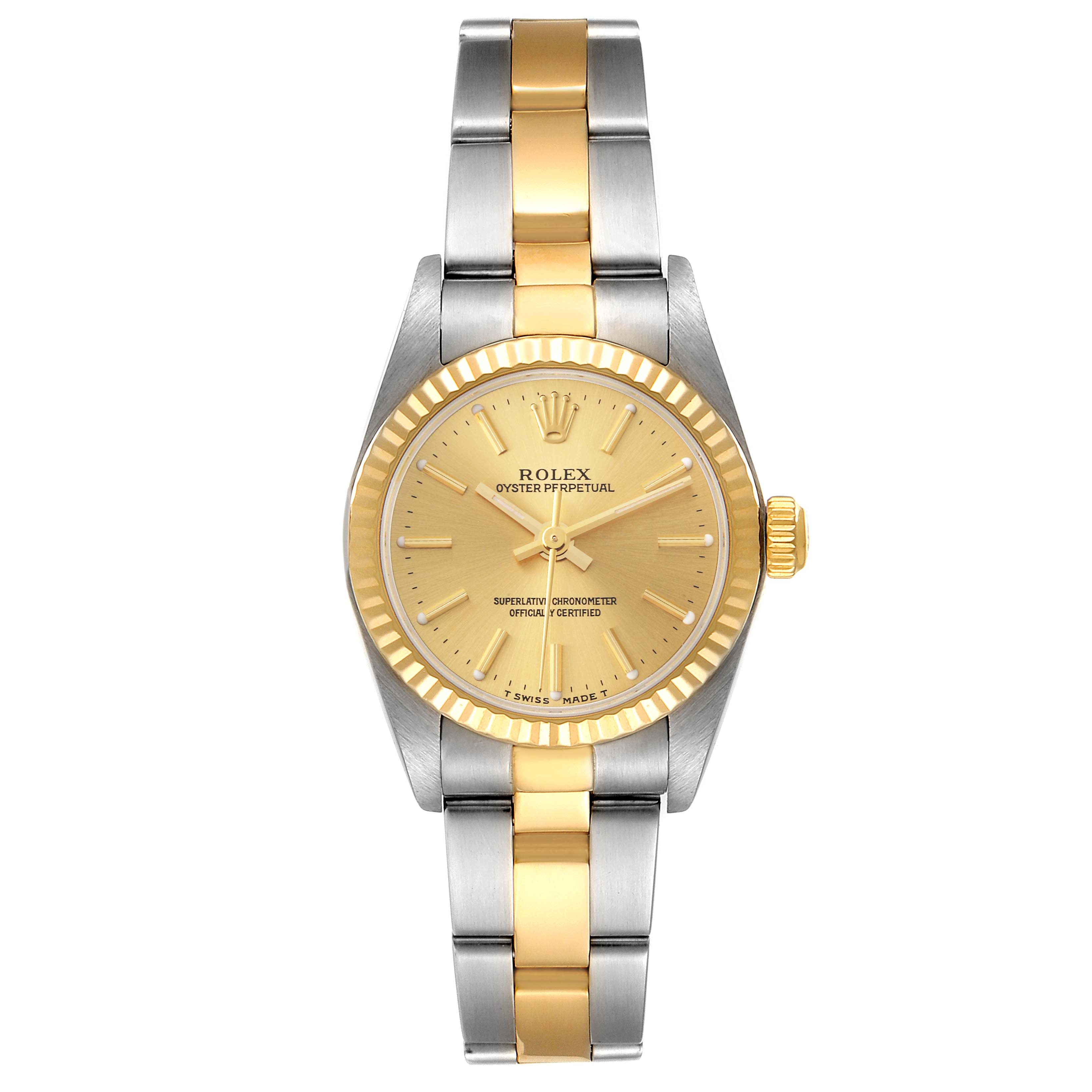 Rolex Oyster Perpetual Steel and Gold (two tone) 76193