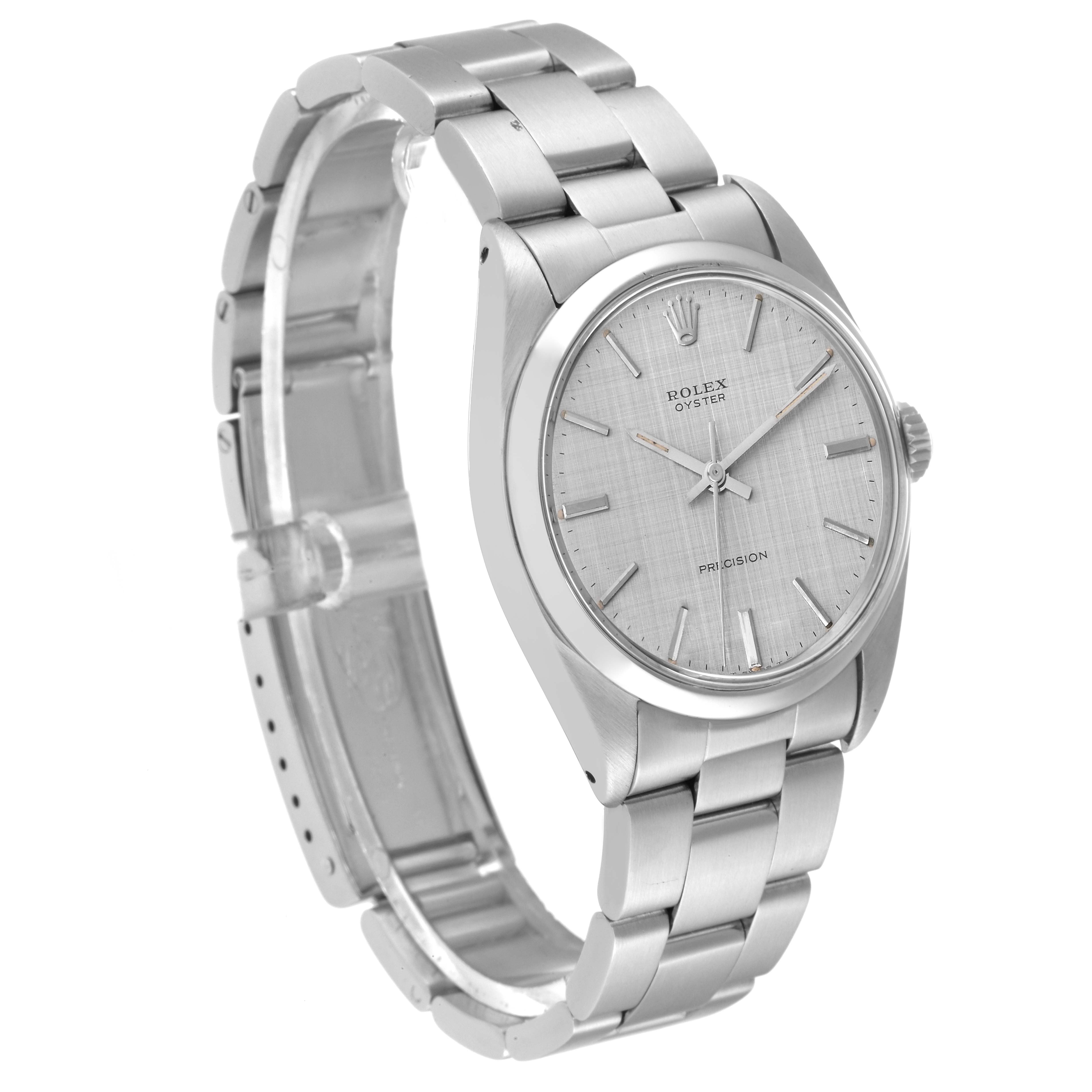 The Rolex Vintage Collection 6426 Men's Stainless Steel Silver Dial 6426 Men's Stainless Steel Silver Dial model is shown at a three-quarter angle, highlighting the watch face, bezel, and bracelet.
