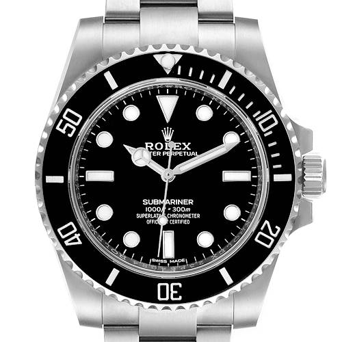 Photo of Rolex Submariner 40mm Black Dial Ceramic Bezel Steel Watch 114060 Unworn