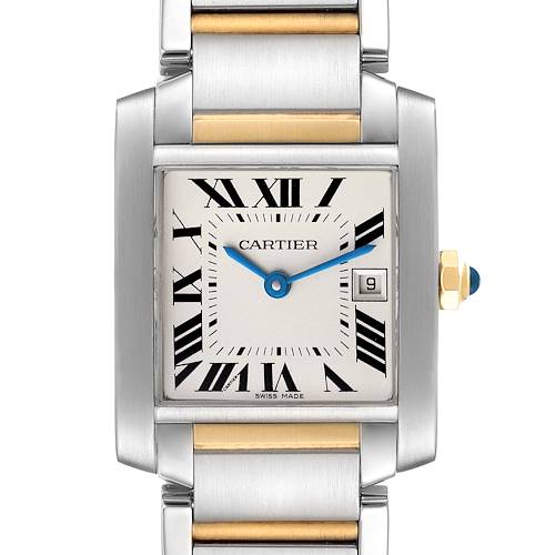 Photo of Cartier Tank Francaise Midsize Steel Gold Ladies Watch W51012Q4 Box Papers