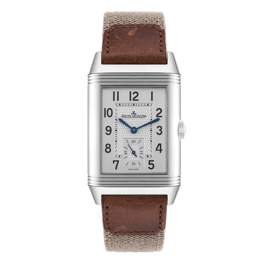 Jaeger LeCoultre Reverso Duoface Steel Mens Watch 215.8.D4