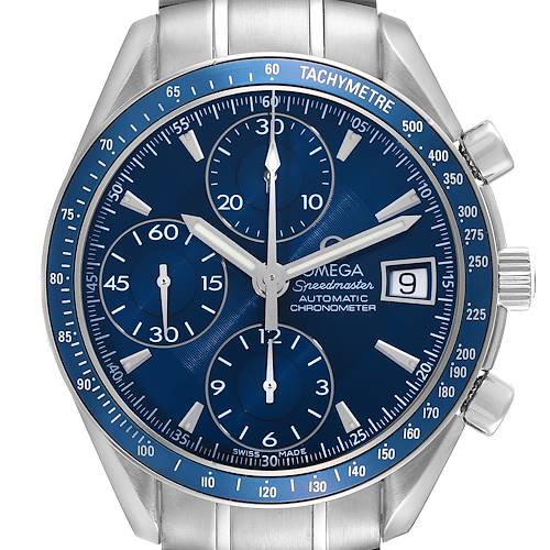 Photo of Omega Speedmaster Blue Dial Chronograph Steel Mens Watch 3212.80.00 Card