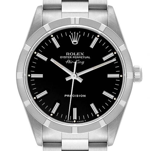 Photo of NOT FOR SALE Rolex Air King 34 Black Dial Oyster Bracelet Steel Mens Watch 14010 PARTIAL PAYMENT