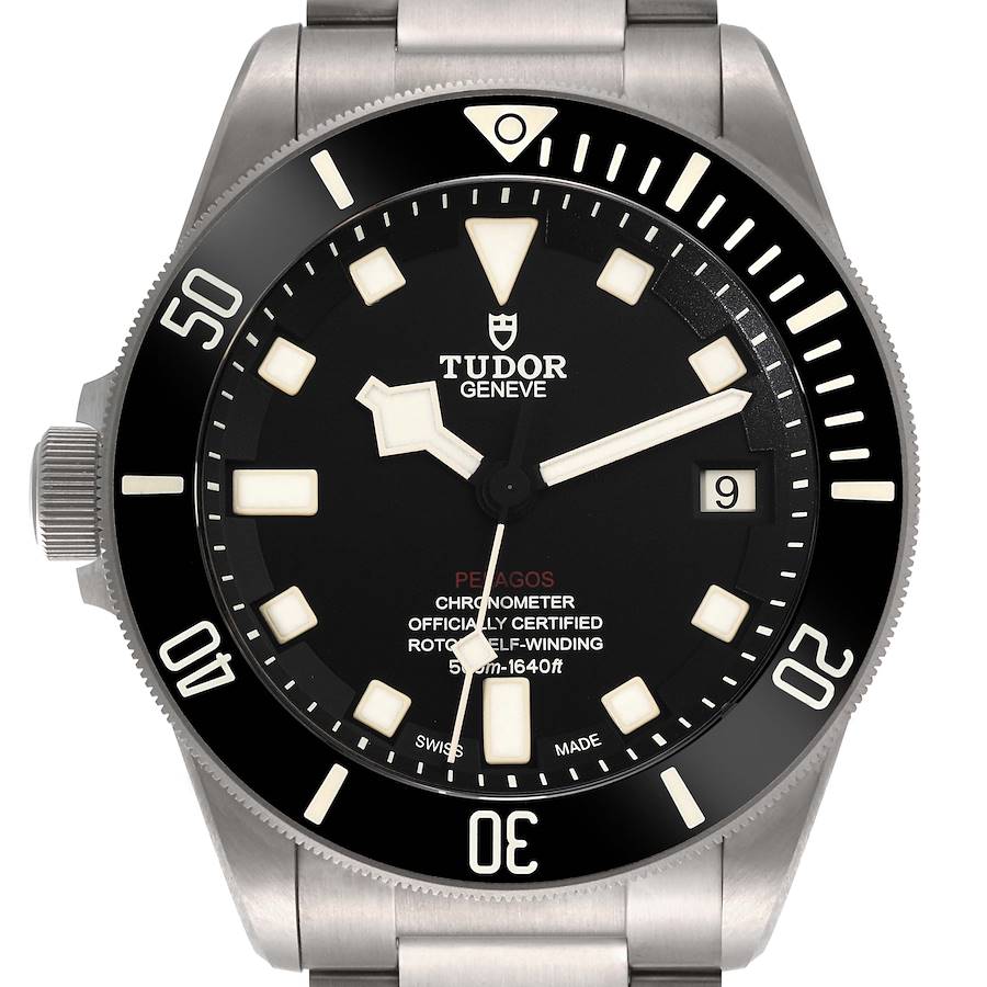 Tudor Pelagos 42mm LHD Titanium Steel Mens Watch 25610 Box Card SwissWatchExpo