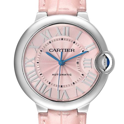Photo of Cartier Ballon Bleu 36 Steel Pink Dial Ladies Watch WSBB0007