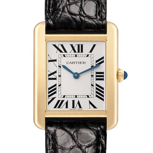 Photo of Cartier Tank Solo Steel Yellow Gold Ladies Watch W5200002 Card