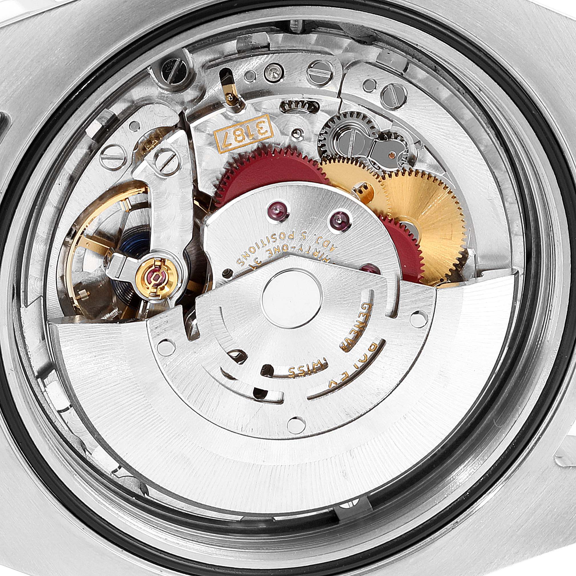 This image shows the internal mechanics and movement of a Rolex Explorer 216570 Men
s Stainless Steel Black Dial 216570 Men
s Stainless Steel Black Dial watch.