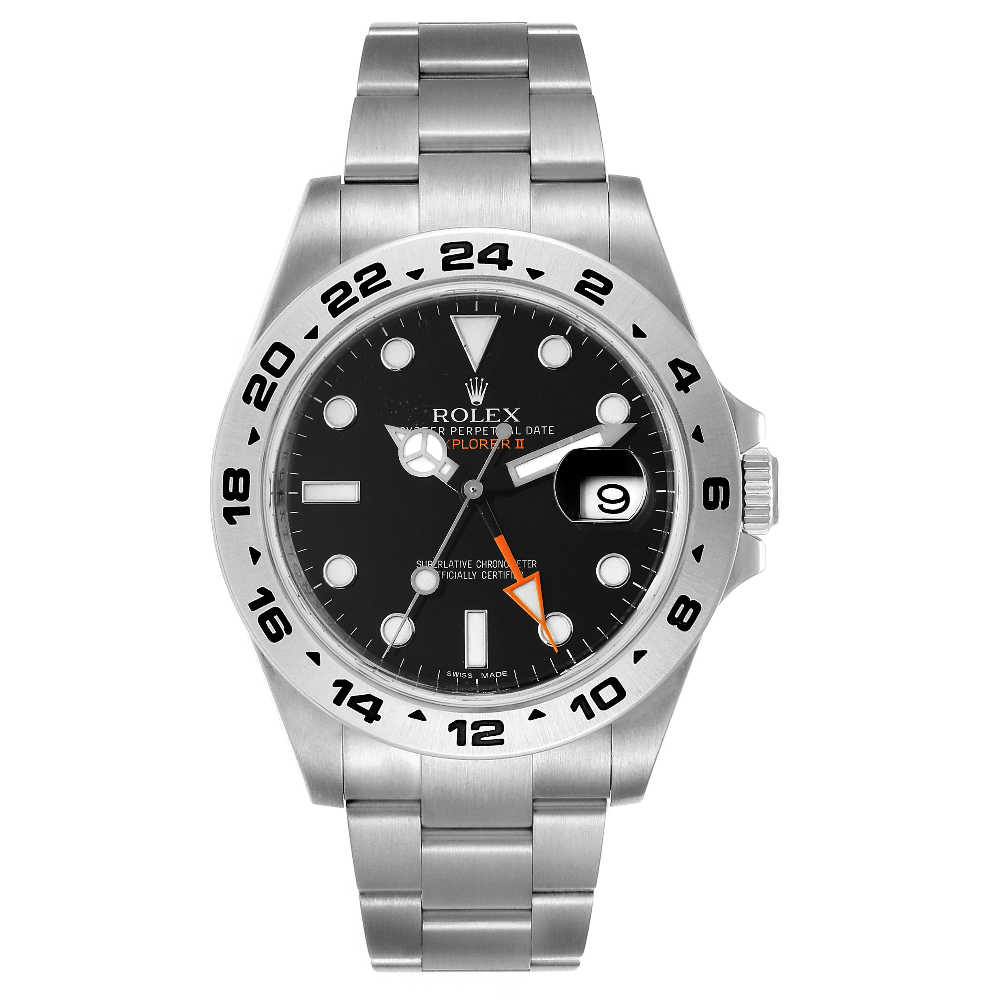 This image shows a Rolex Explorer 216570 Men
s Stainless Steel Black Dial 216570 Men
s Stainless Steel Black Dial watch model, viewed from the front, displaying the dial, hands, bezel, and bracelet.