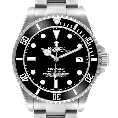 Photo of Rolex Seadweller 4000 Steel Black Dial Mens Watch 16600 Unworn