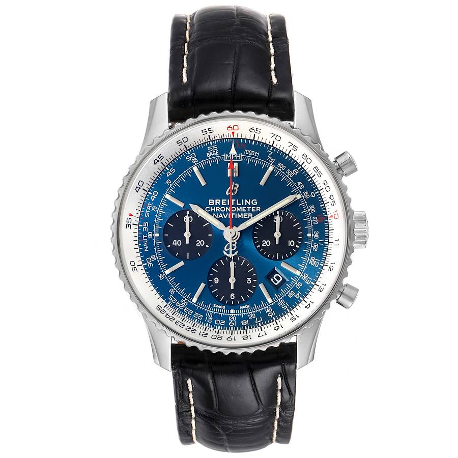 Breitling Navitimer 01 Blue Dial Limited Edition Steel Mens