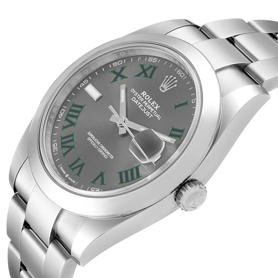 rolex datejust 41 green dial