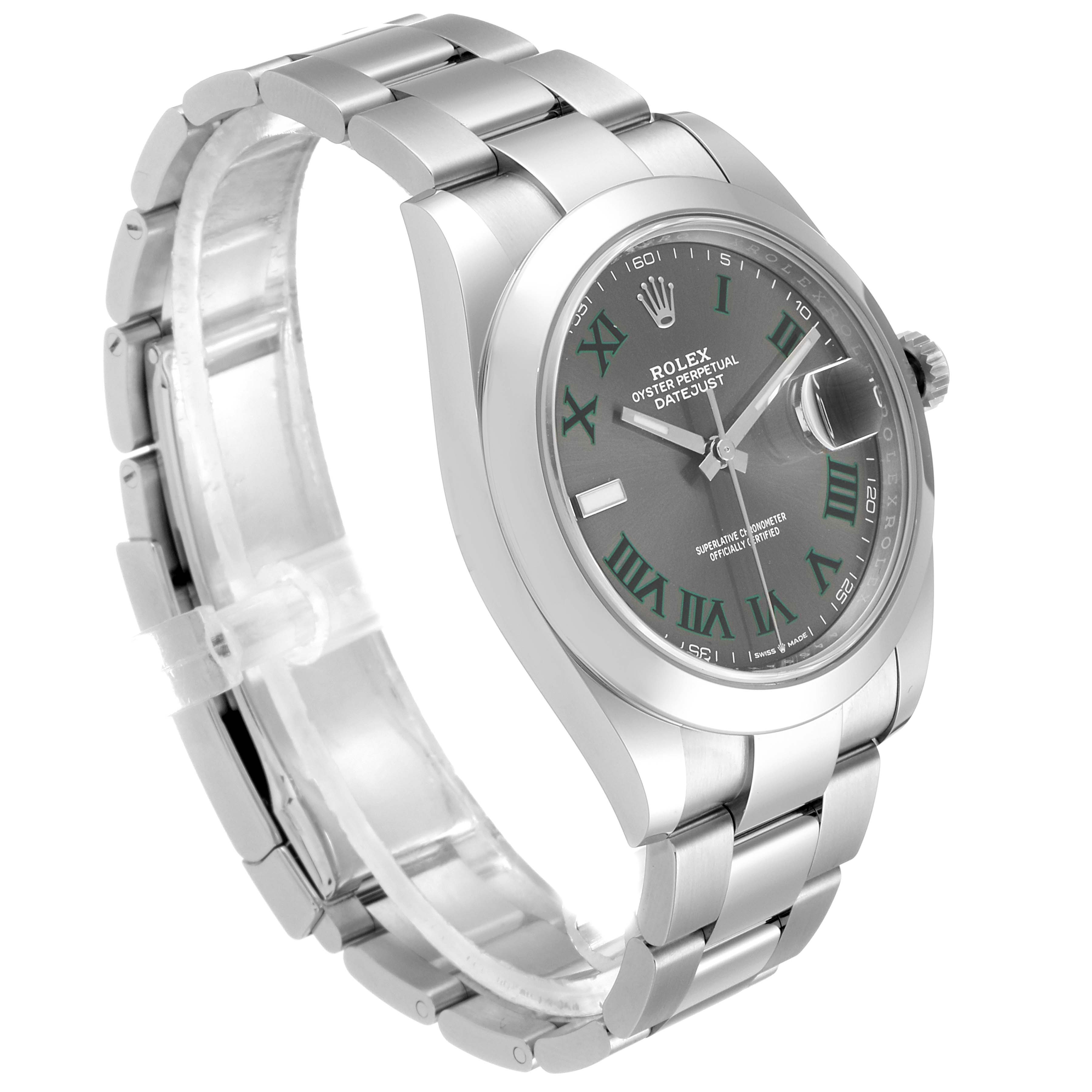 rolex datejust 41 green dial