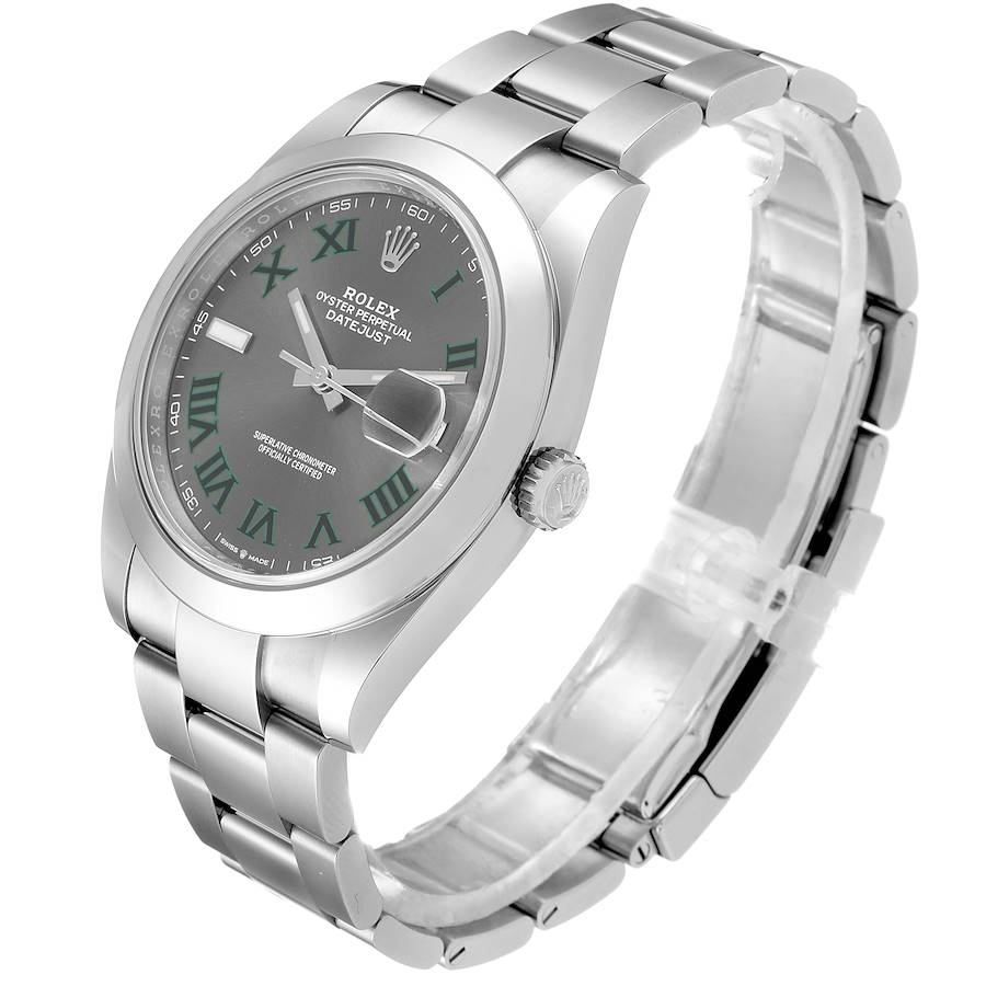 rolex datejust 41 green