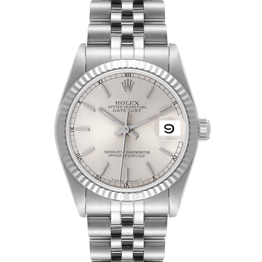 Rolex Datejust Midsize 31 Silver Dial Steel Ladies Watch 68274 SwissWatchExpo