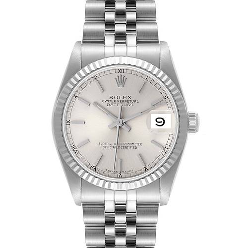 Photo of Rolex Datejust Midsize 31 Silver Dial Steel Ladies Watch 68274