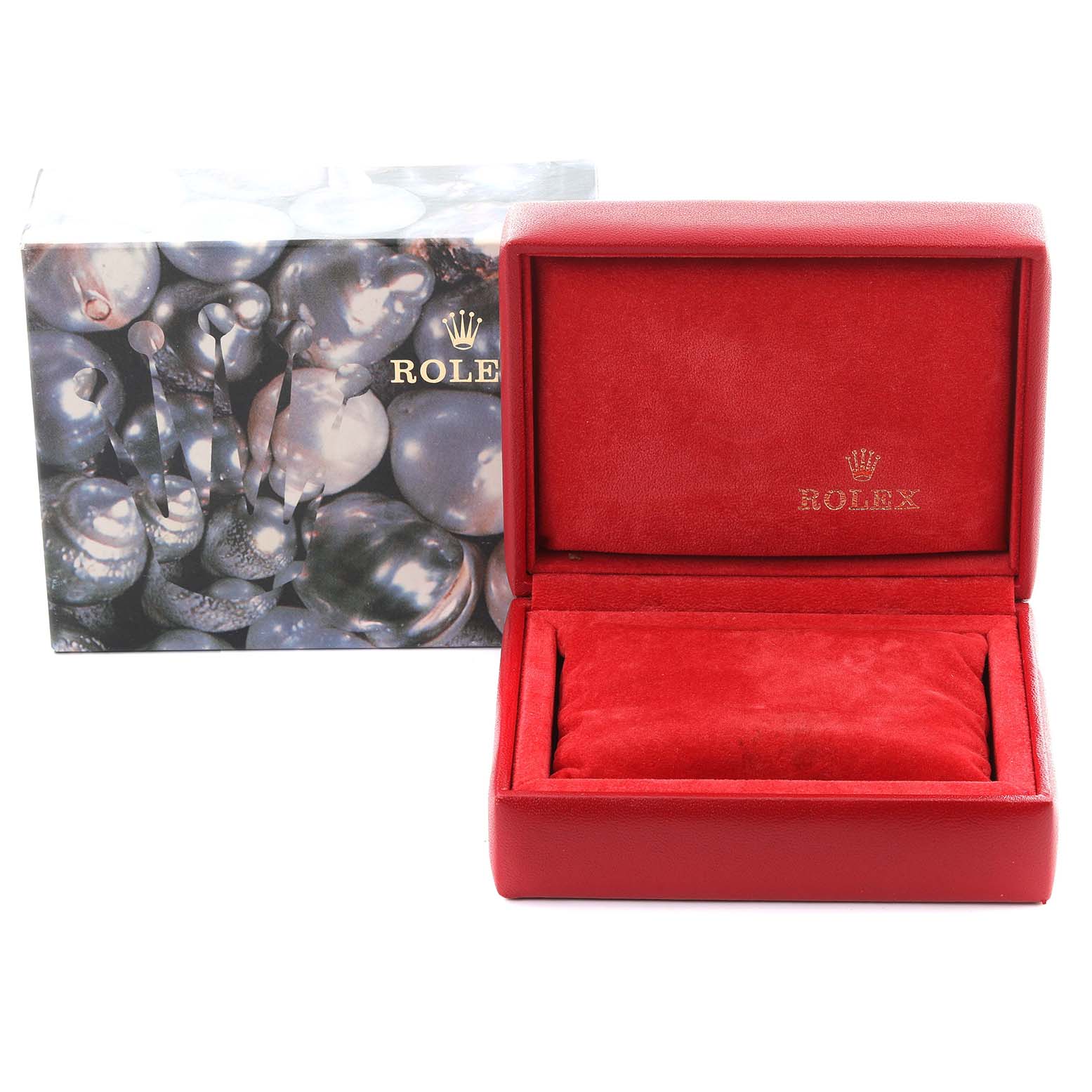 The image shows a Rolex Datejust 79173 Women's Steel and Gold (two tone) Grey Dial 79173 Women's Steel and Gold (two tone) Grey Dial watch box and outer packaging.