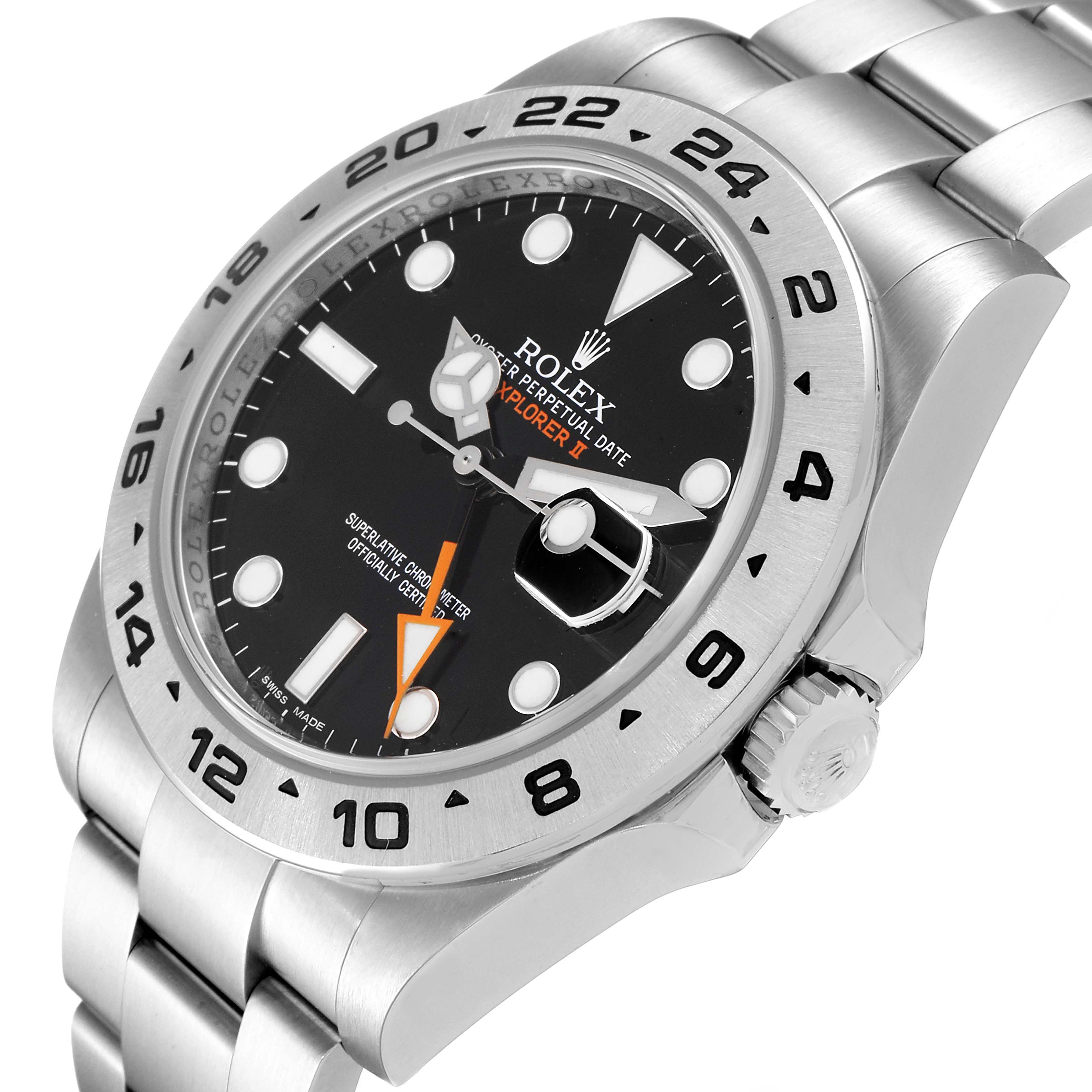 This image shows the Rolex Explorer 216570 Men's Stainless Steel Black Dial 216570 Men's Stainless Steel Black Dial model watch at a three-quarter angle, highlighting the face, bezel, crown, and part of the bracelet.