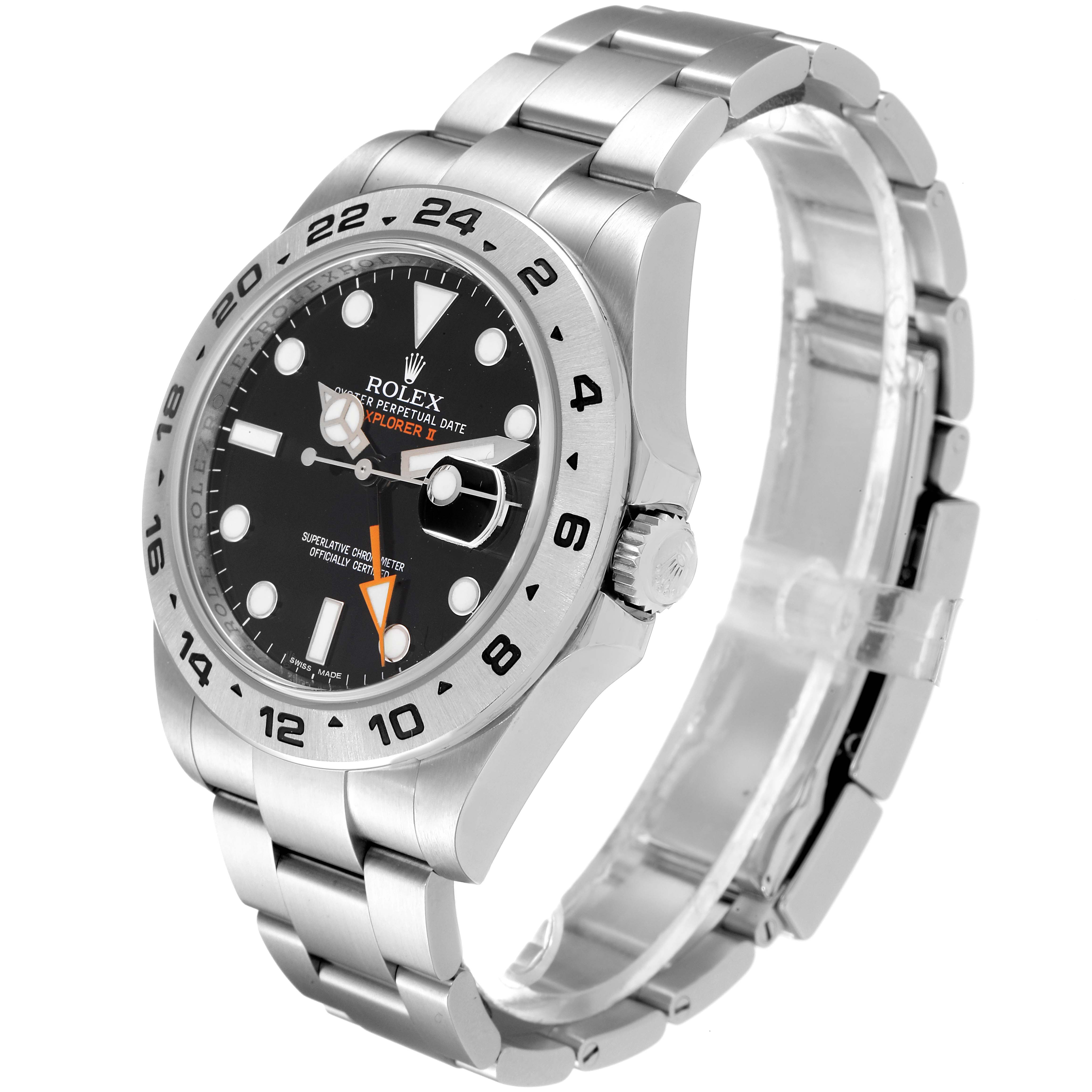 The image displays a side angle of a Rolex Explorer 216570 Men's Stainless Steel Black Dial 216570 Men's Stainless Steel Black Dial watch, showing the bezel, crown, face, bracelet, and clasp.