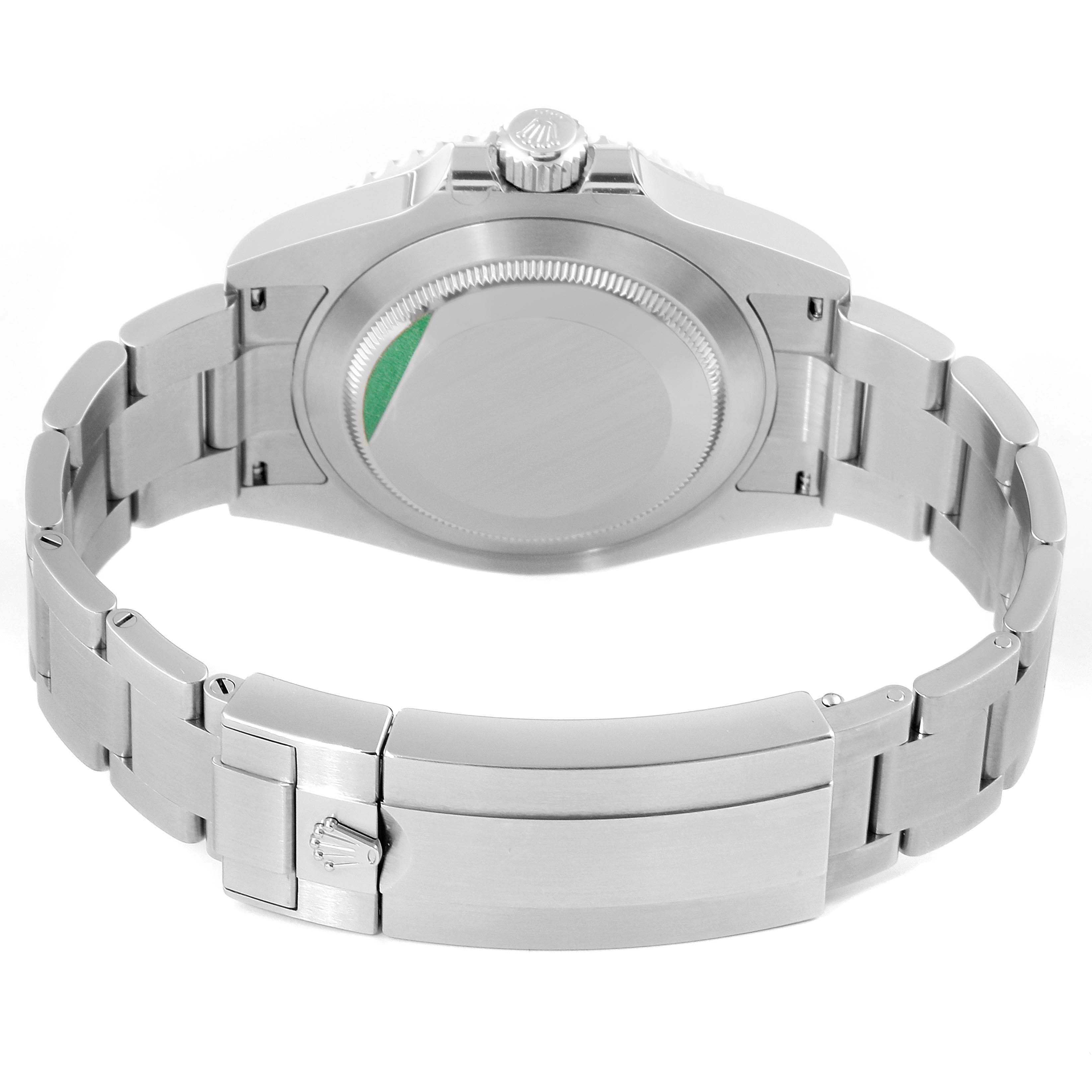 The image shows the back case and bracelet of a Rolex Submariner 126610LV Men's Stainless Steel Black Dial 126610LV Men's Stainless Steel Black Dial watch from a rear angle.