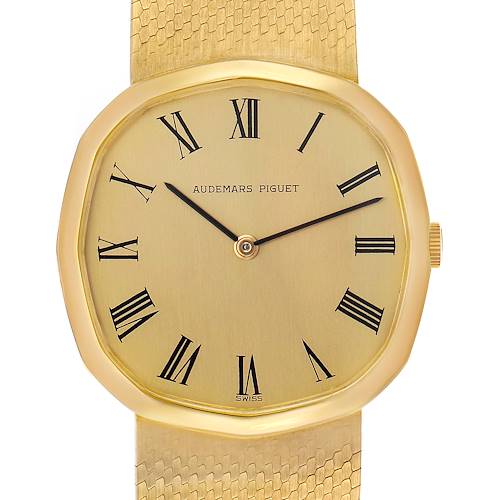 Photo of Audemars Piguet Yellow Gold Octagonal Champagne Dial Vintage Watch