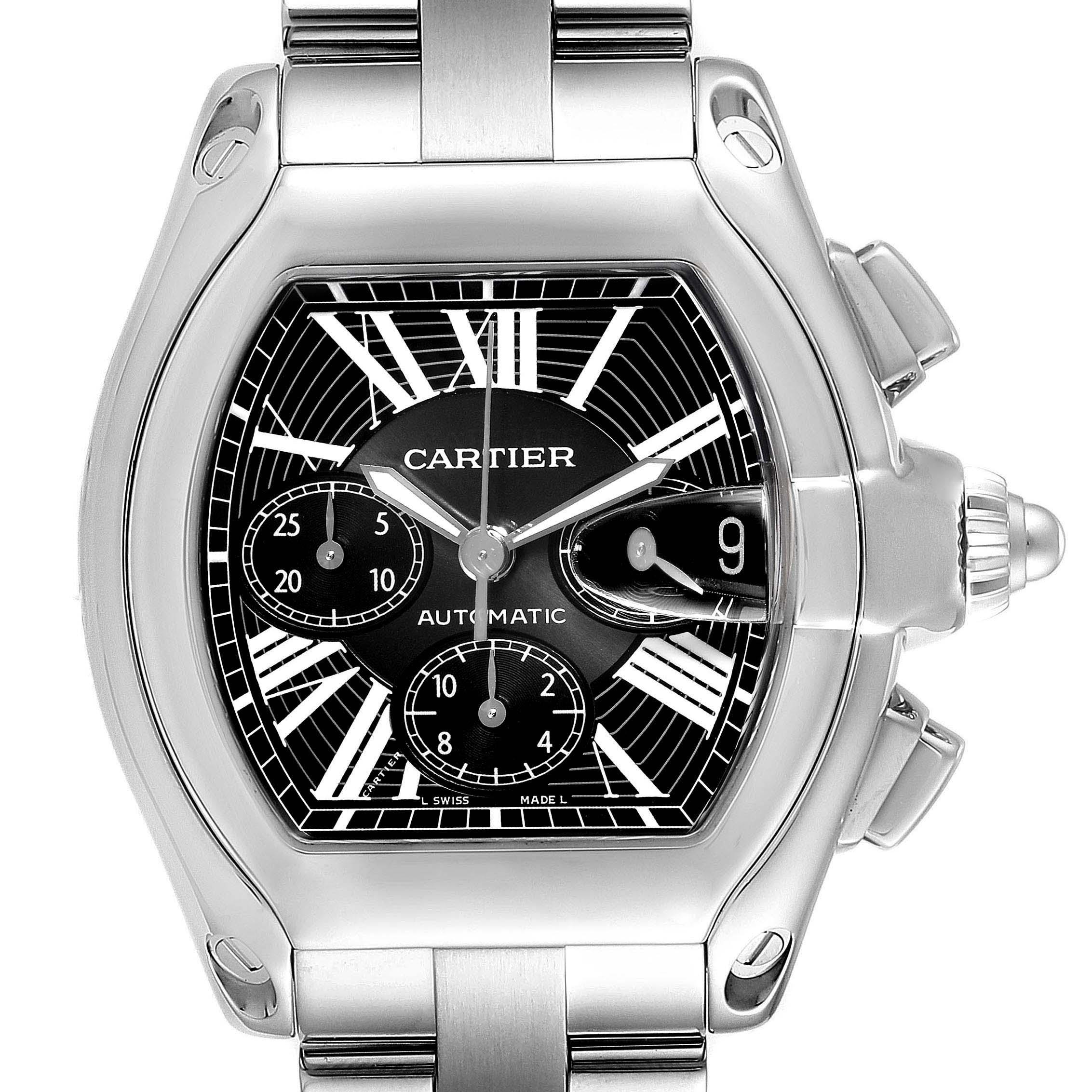 cartier roadster chronograph black dial