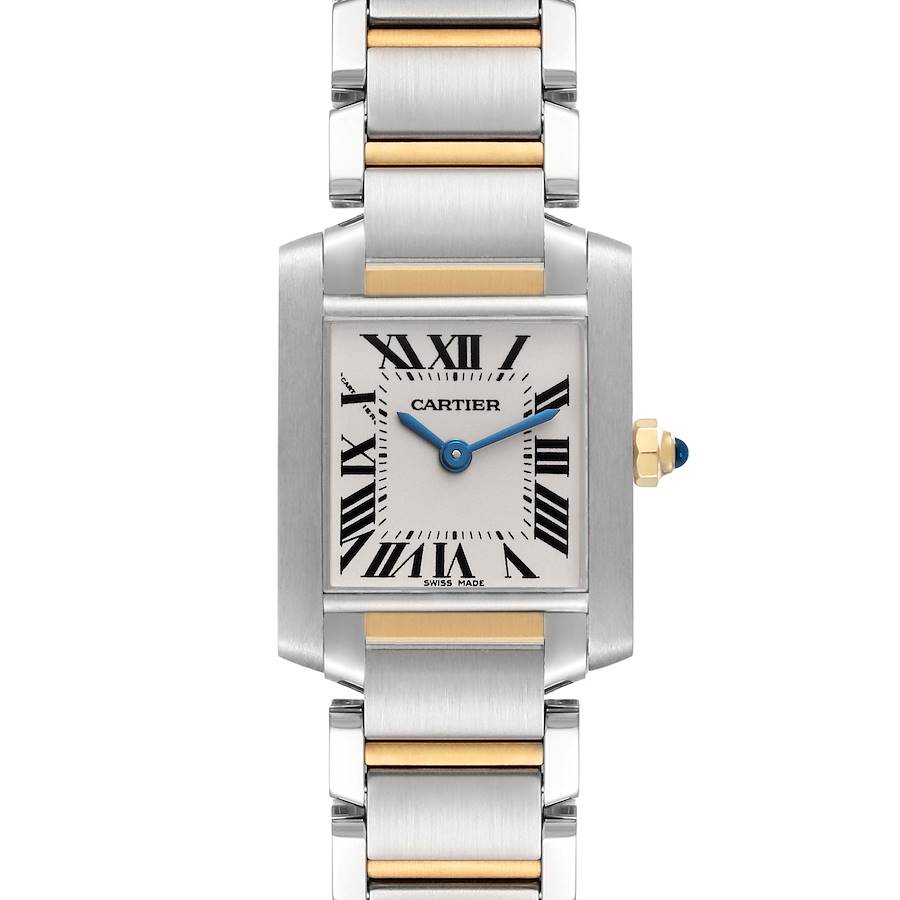 Cartier Tank Francaise Small Steel Yellow Gold Ladies Watch W51007Q4 Box Papers SwissWatchExpo