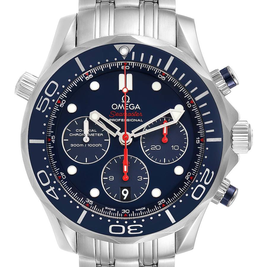 Omega Seamaster Diver 300M Chronograph 44mm Watch 212.30.44.50.03.001 SwissWatchExpo