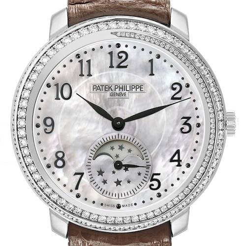 Photo of Patek Philippe Complications White Gold MOP Diamond Ladies Watch 4968G Papers