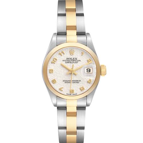 Photo of Rolex Datejust Steel Yellow Gold Ivory Dial Ladies Watch 79163 Papers